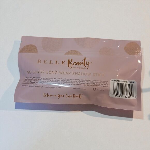 NWT Belle Beauty So Shady Shadow Stick Duo - Goldilocks Pink Haze - Picture 3 of 3
